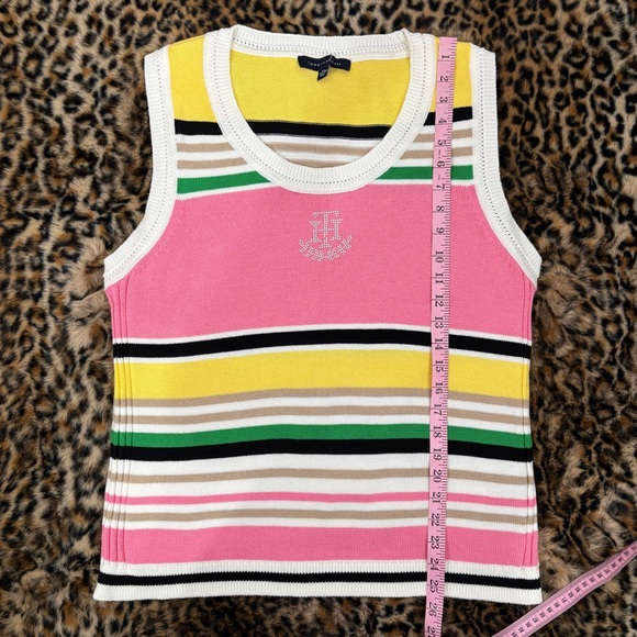 Tommy Hilfiger Pink and Yellow Striped Tank Top - Picture 7 of 7
